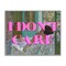 Stupell Industries I Don't Care over Classic Painting Framed Giclee, design by Lil' Rue